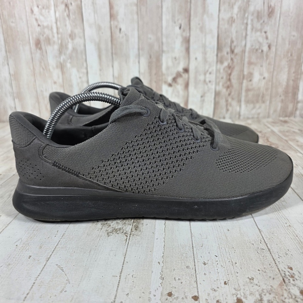Kizik‎ Lima Mens 10 Dark Gray HandsFree Slip On Knit Sneakers DLIMGT05-1D